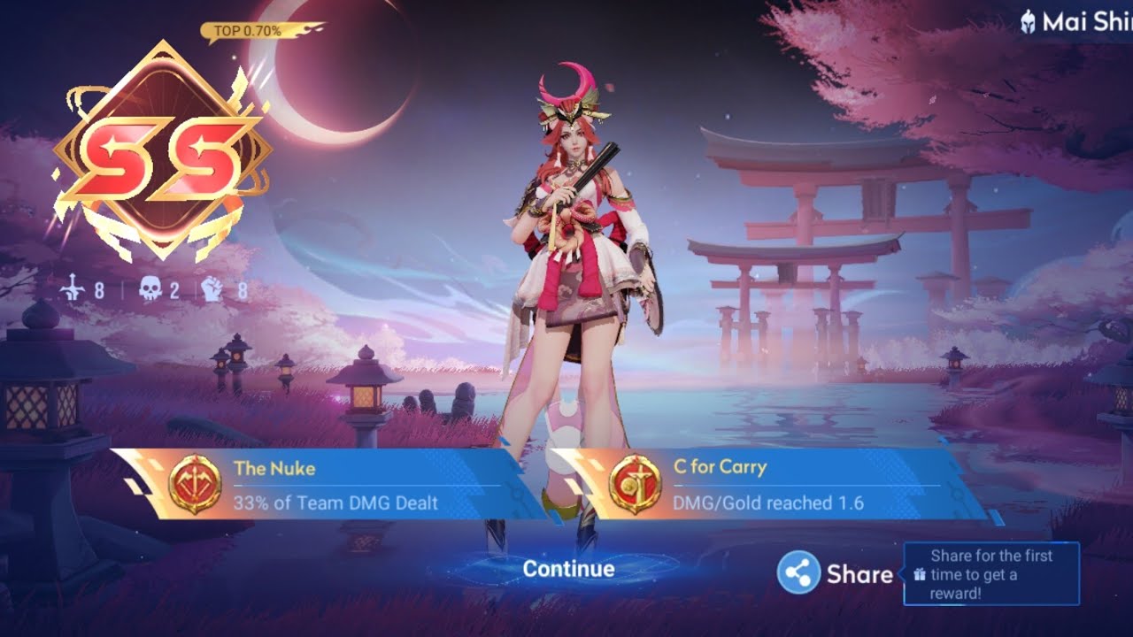 Mai Shiranui is the best mid laner