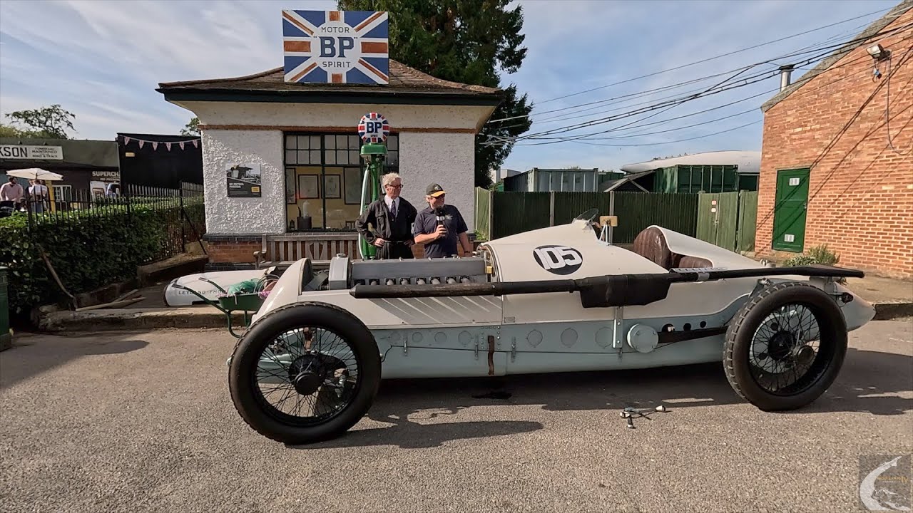 David Haywood and the Leyland Thomas Special at Brooklands Autumn Motorsport Day 2023