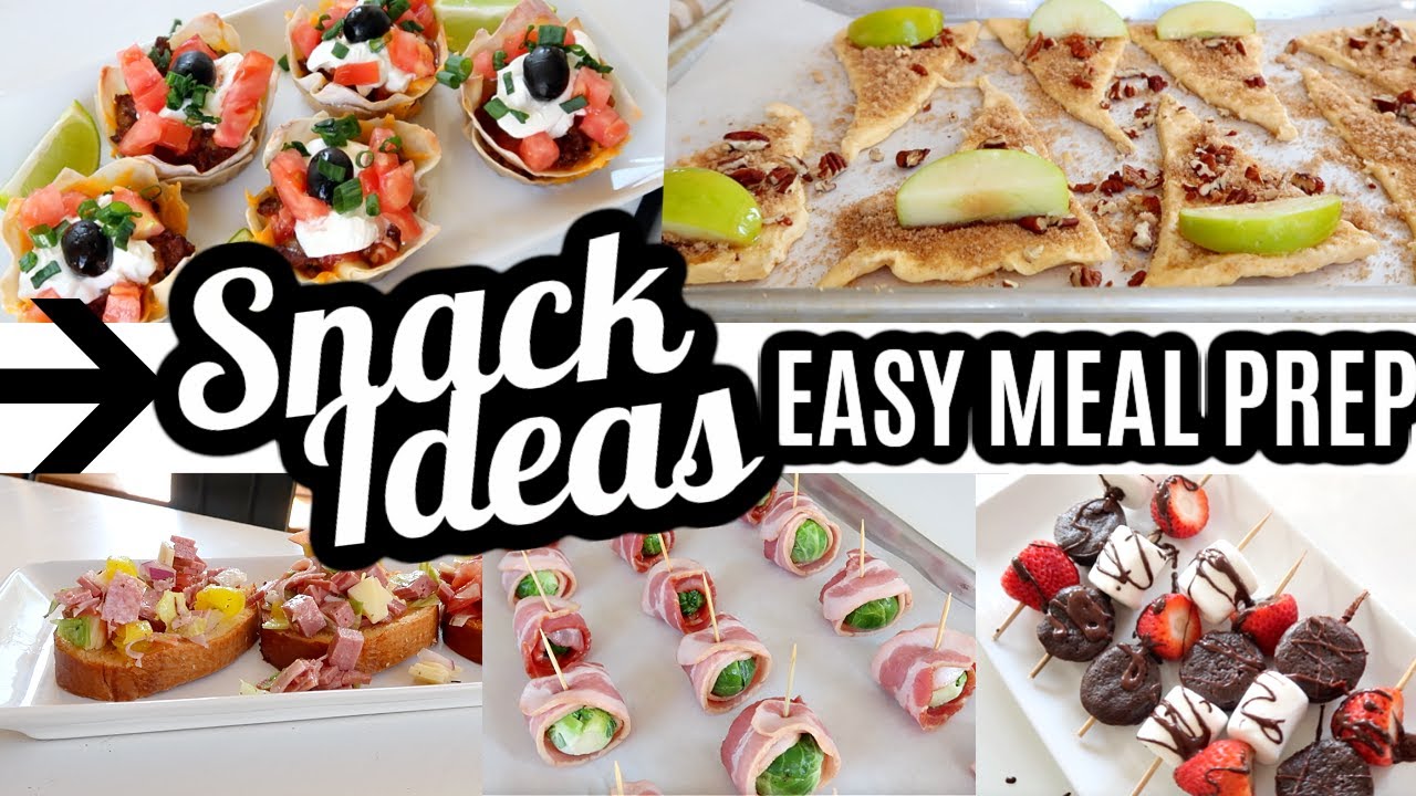 APPETIZERS PACKED LUNCH SNACK IDEAS EASY MEAL PREP | FREEZER MEAL PREP | COOK WITH ME