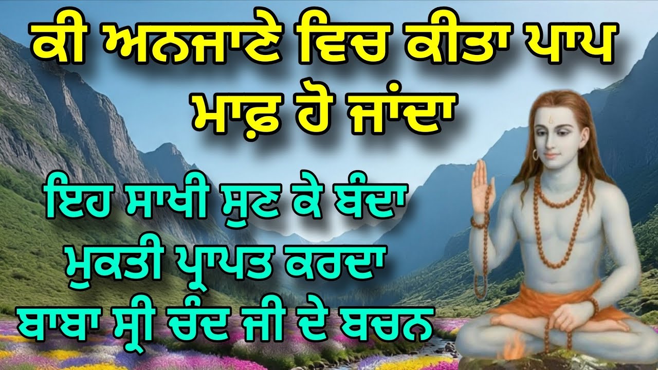 Kee Anjane Wich Keeta Paap Maaf Ho Jaanda | Eh sakhi Sunan Naal banda Mukt Hunda | Baba Sri Chand Ji