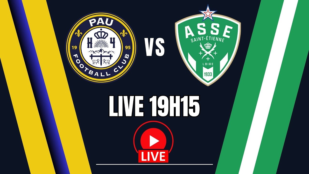 PAU - ASSE   25 ème journée de ligue 2 ! le match commenté en live 💥!