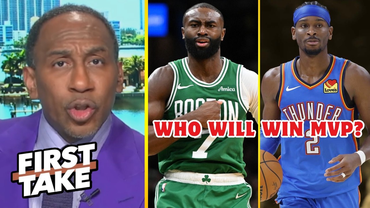 FIRST TAKE | I'd pick Brown over SGA to win MVP! - Stephen A. previews Celtics vs. Thunder tonight