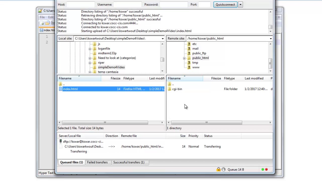 How to FTP /Publish Online