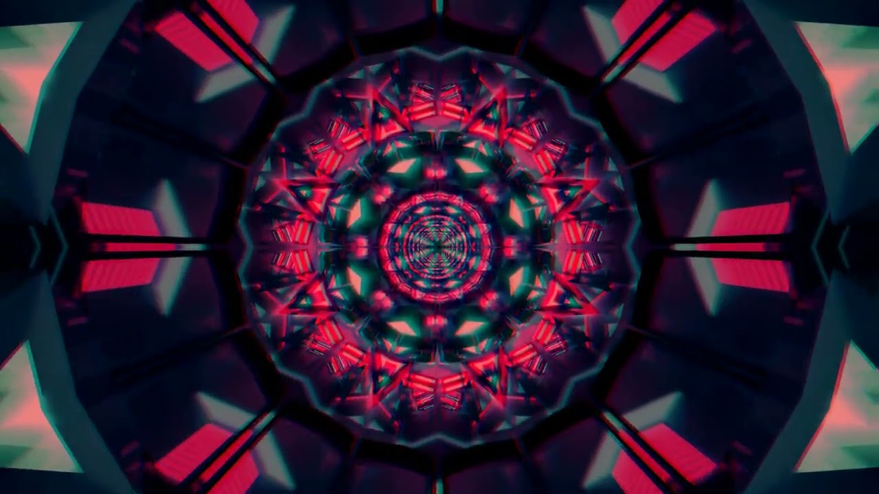 10 hours Neon Tunnel Screensaver 4K UHD 60fps | VJ Loop PC & Laptop