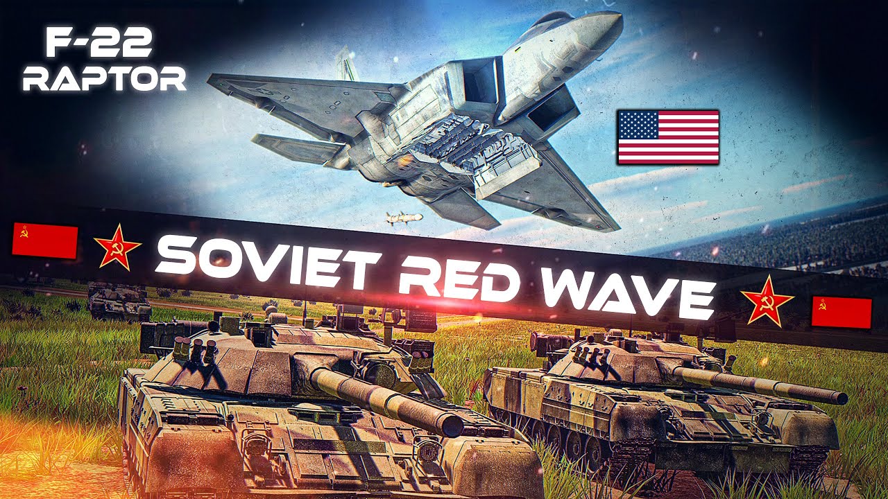 F-22 Raptor Behind Enemy Lines Vs Massive Red Wave Into Germany | Digital Combat Simulator | DCS |