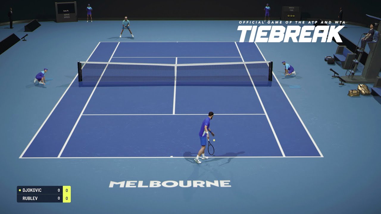 TIEBREAK - Andrey Rublev Vs Novak Djokovic I Australian Open I Legendary AI (PS5)