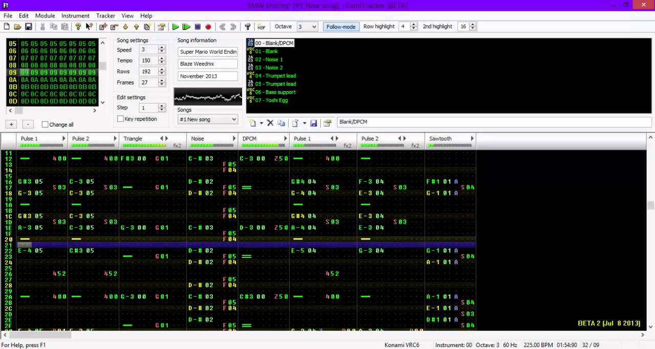 Super Mario World - Ending Theme [FamiTracker, 8-bit, VRC6]