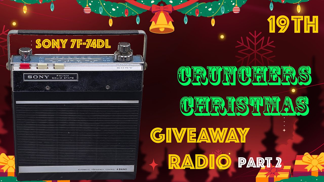 Crunchers Christmas: Sony 7F-74DL GIVEAWAY