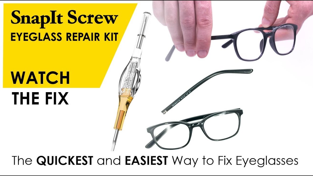 Eyeglass Repair Made Easy | Step-by-Step SnapIt Screw Tutorial | Spring Hinge & Regular