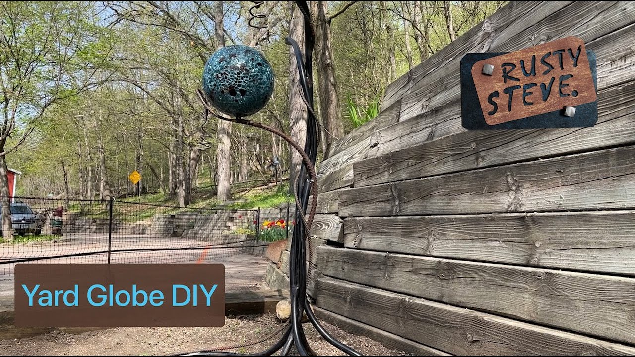 Yard Globe / Gazing Ball DIY