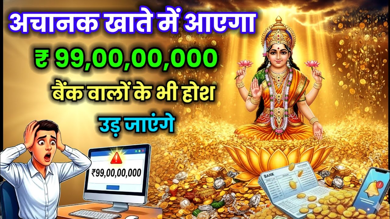 😱बैंक वालों के भी होश उड़ जाएंगे अचानक खाते में आएगा 💸99 करोड़।💰 @mantrashikshaa #motivation #laxmi