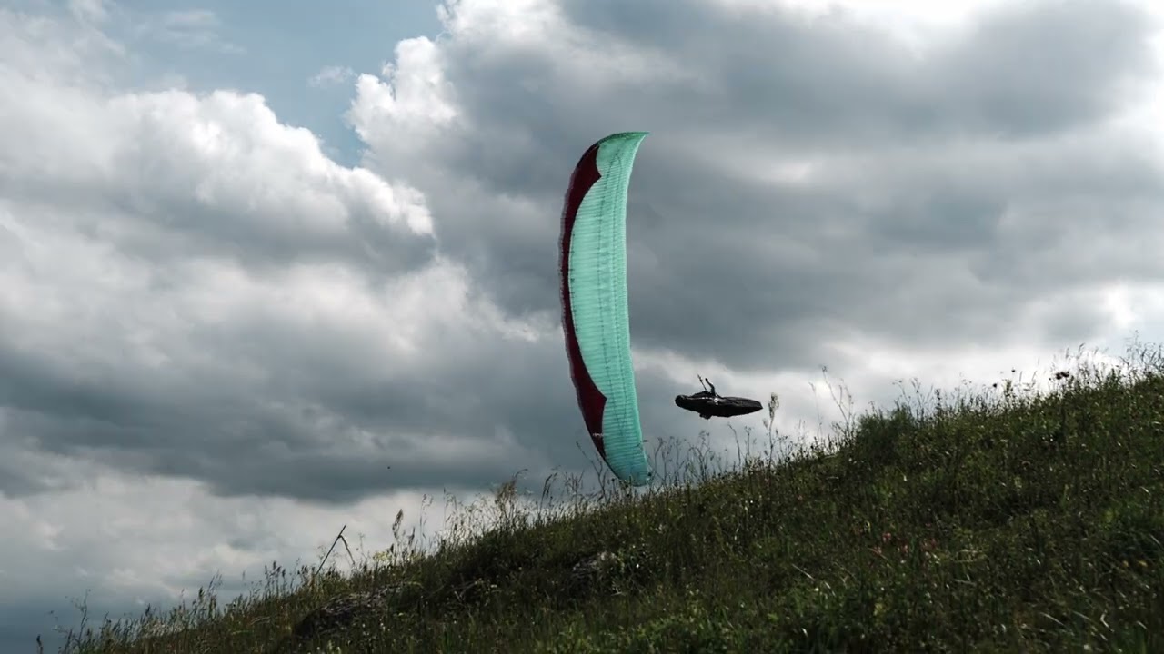 Yutsa. GIN Boomerang 12 paragliding flight. 4K