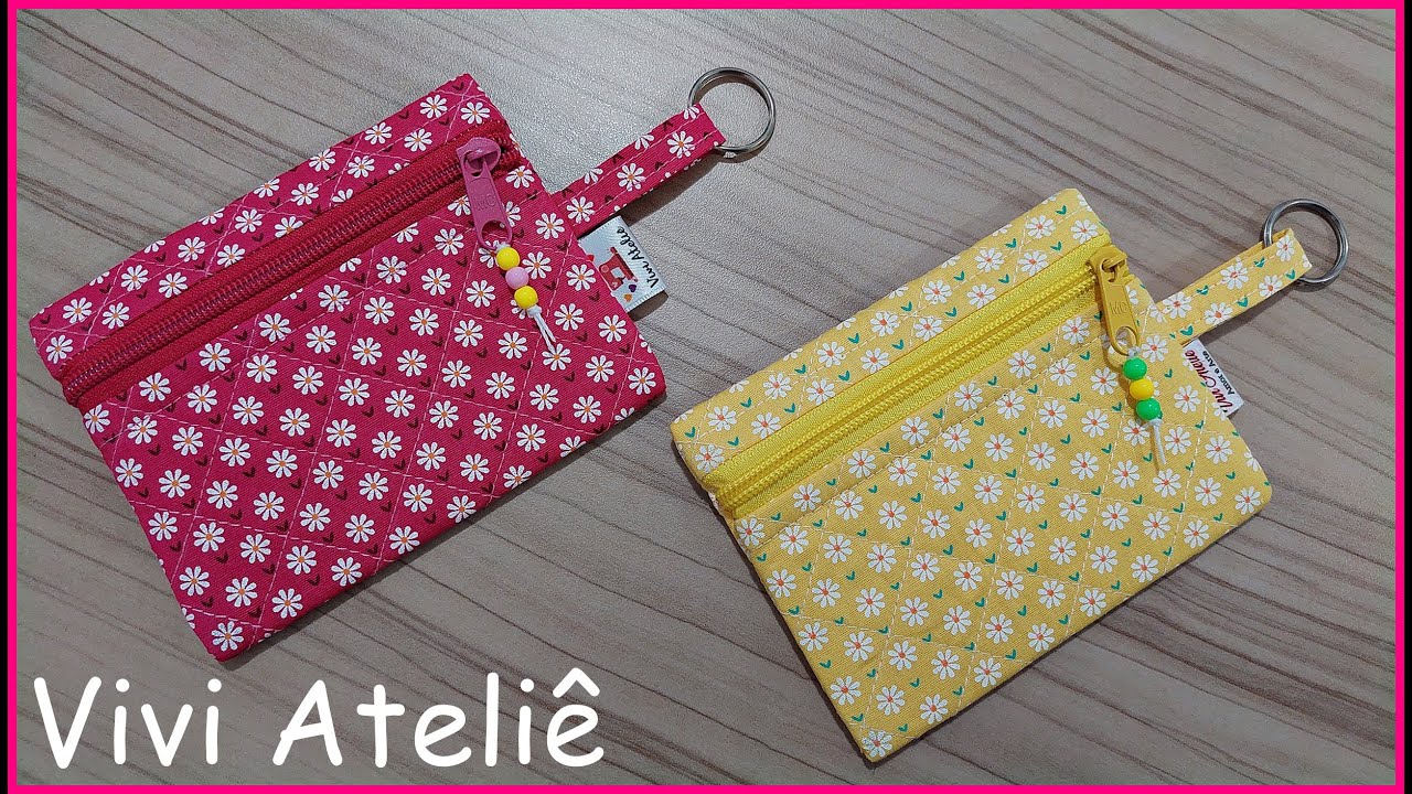 Porta Moedas | Mini Carteira para Lembrancinha | Passo a Passo | Vivi Ateli&ecirc;