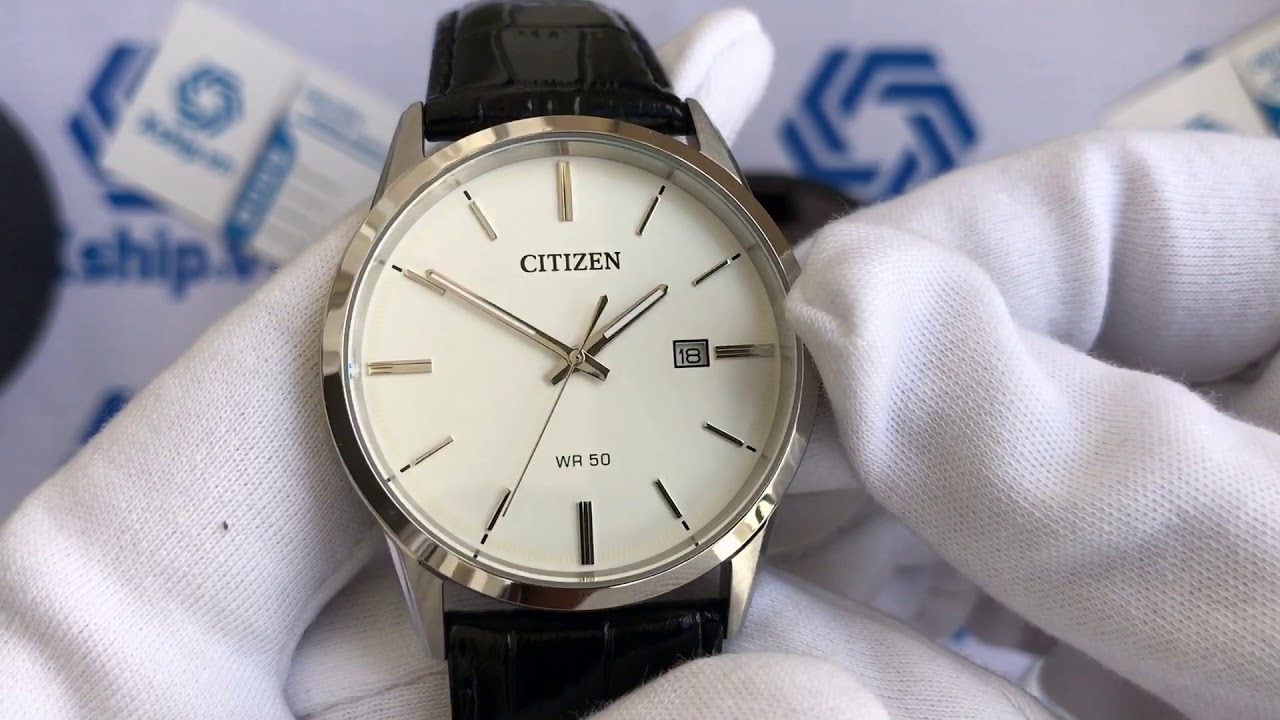 Xship.vn: Citizen BI5000-01A Men's Quartz Case And Black Leather Strap Watch