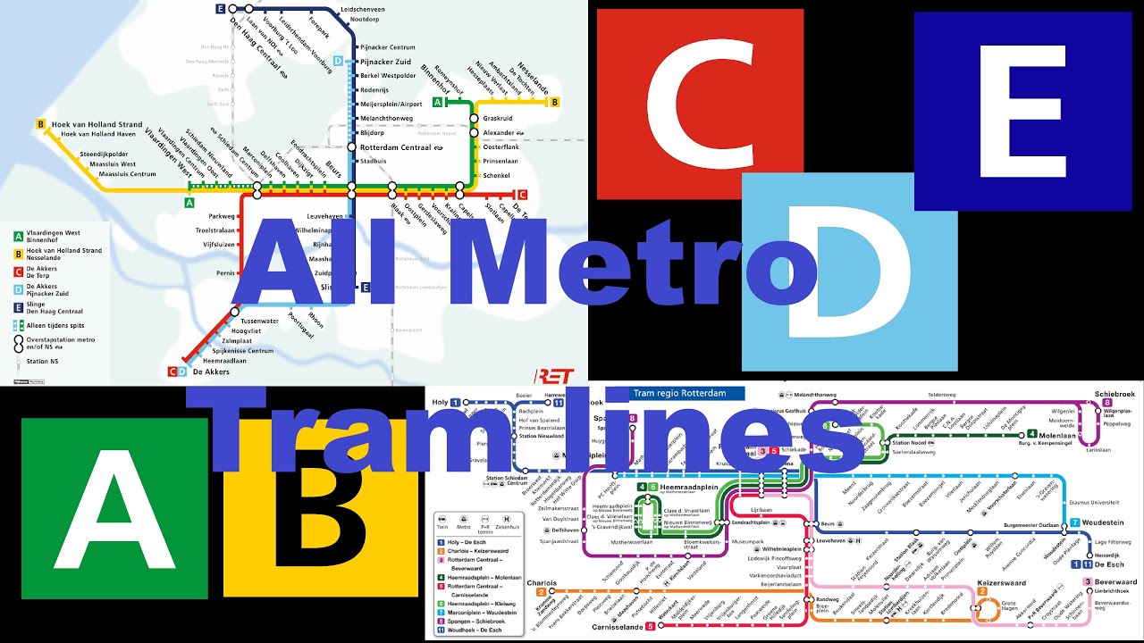 All Rotterdam metro and tram lines speedrun 15/11/2025