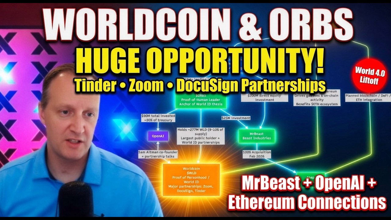 WorldCoin & ORBS HUGE OPPORTUNITY After World 4.0: Tinder, Zoom, DocuSign Partnerships