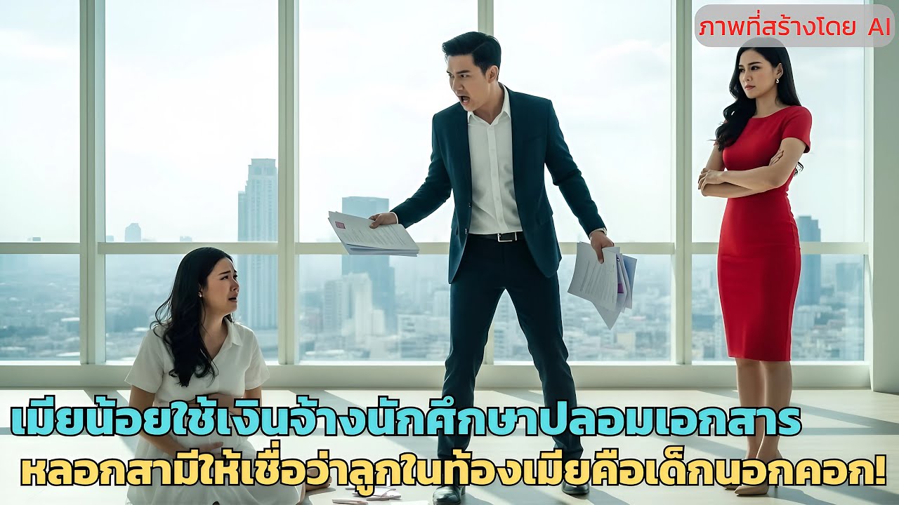 เมียน้อยใช้เงินจ้างนักศึกษาปลอมเอกสาร หลอกสามีให้เชื่อว่าลูกในท้องเมียคือเด็กนอกคอก!