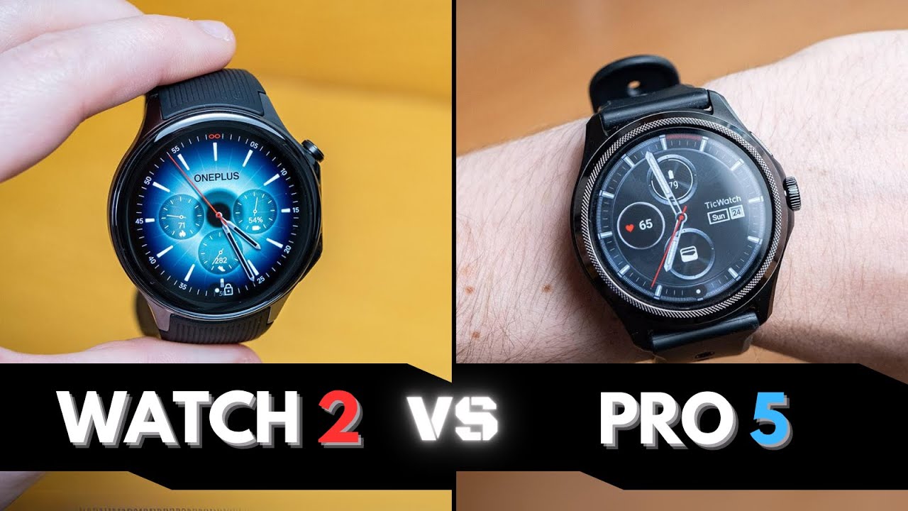 ¿Cuál es MEJOR? ⌚ OnePlus Watch 2 vs TicWatch Pro 5 COMPARATIVA en ESPAÑOL