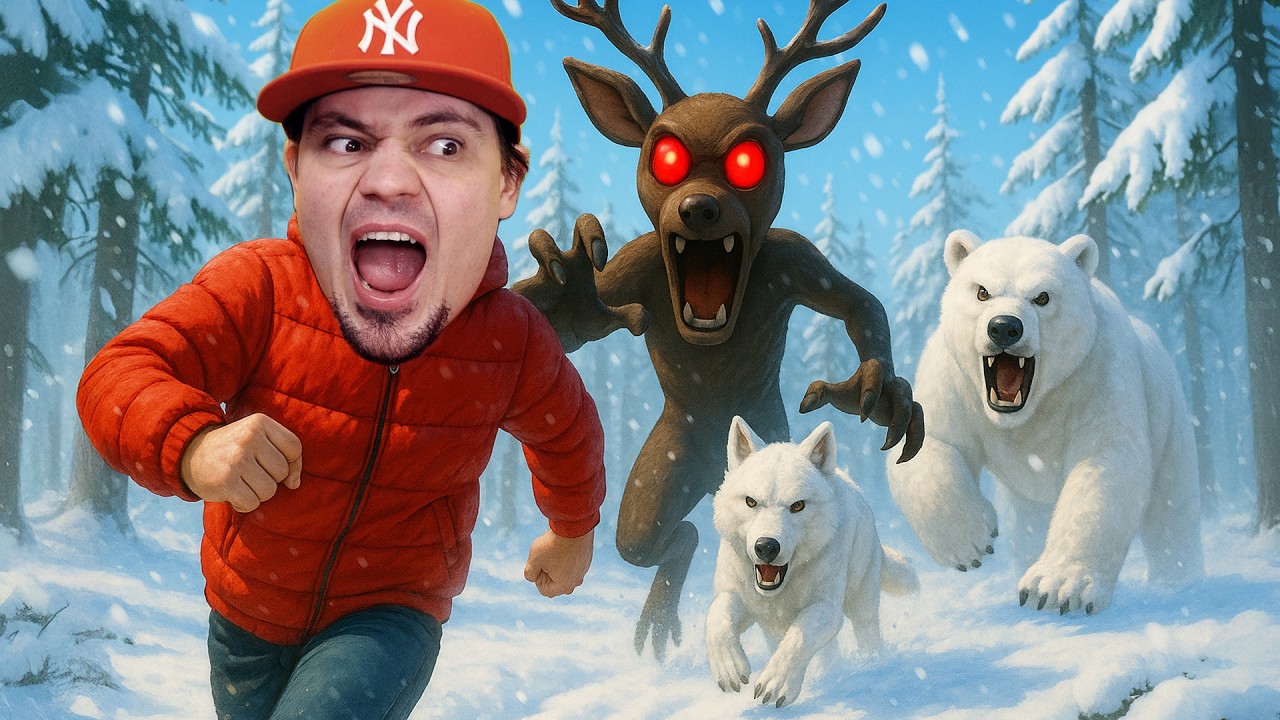🦌 NOWY ŚNIEŻNY BIOM W LESIE! *zima, misie i wilczki lol*  | 99 Nights In The Forest