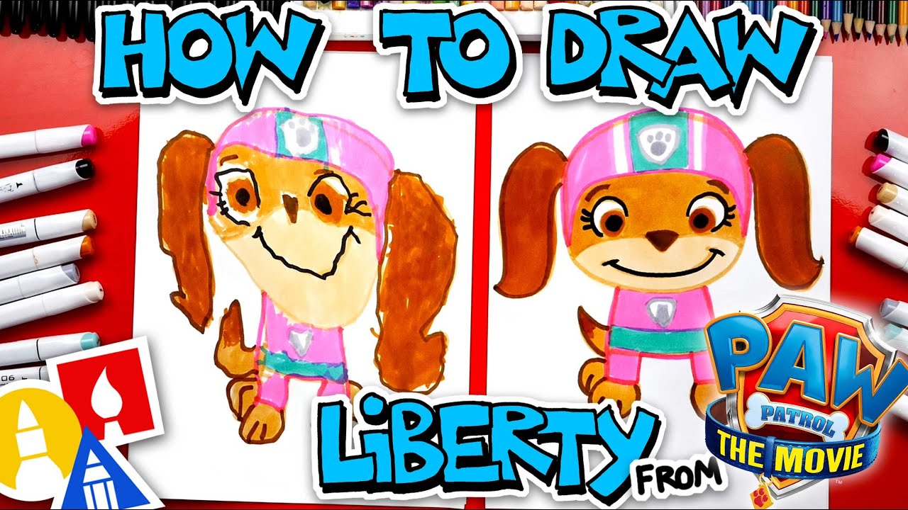 How To Draw Liberty From PAW Patrol: The Movie