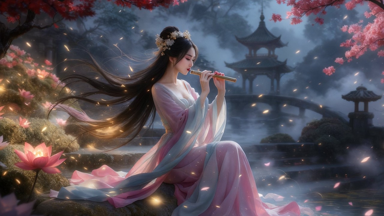 💧Flowing Bloom | Relaxing Chinese Zen Music for Spring Meditation @ZenBambooHealing