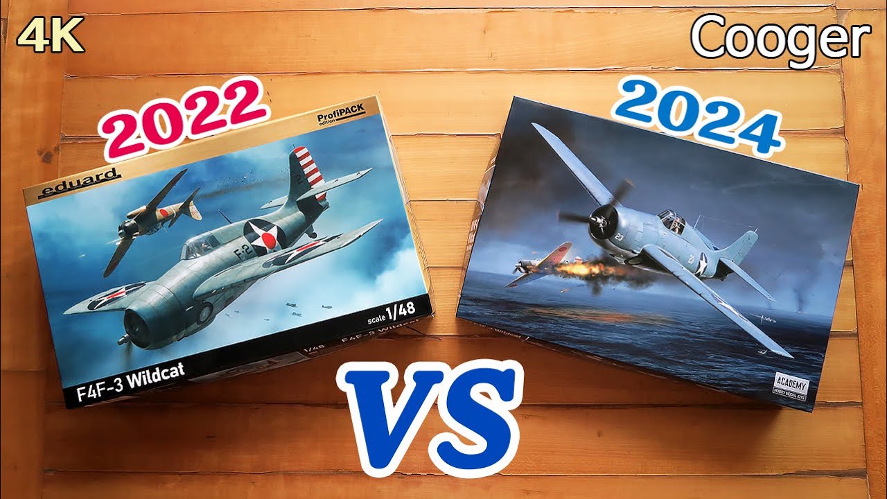 당신의 선택은? Eduard F4F-3 (2022) vs Academy F4F-4 (2024)