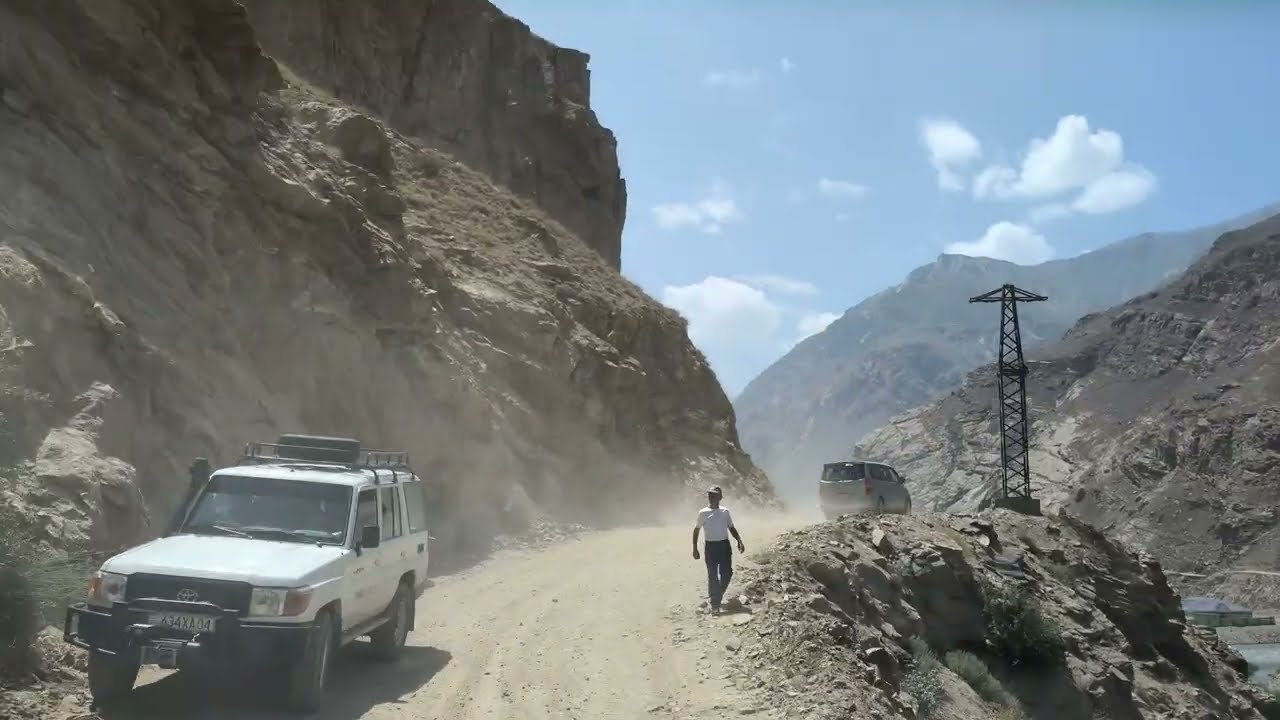 Pamir Highway M41 road through Wakhan Corridor, Tajikistan