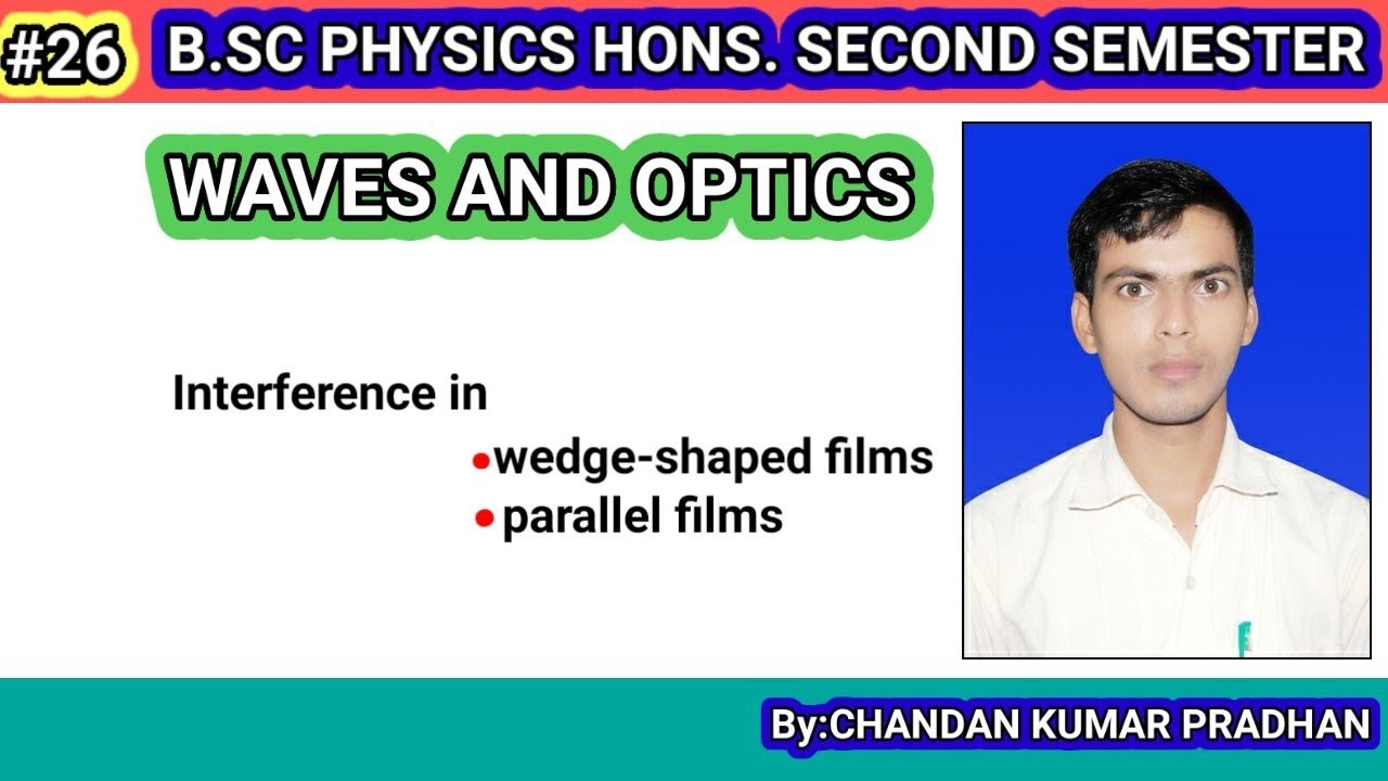 WAVES AND OPTICS: Interference in wedge shaped and plane parallel films