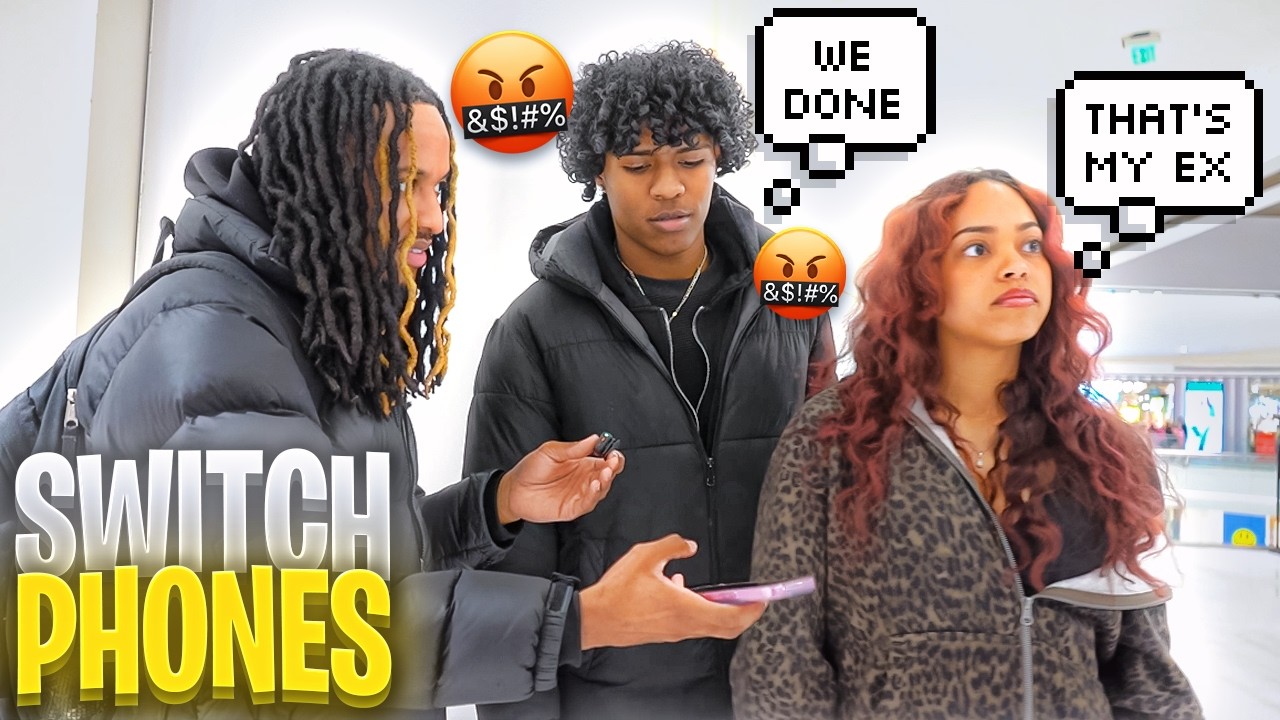 Making Couples Switch Phones On VALENTINES DAY 💔 *LOYALTY TEST* NYC PUBLIC INTERVIEW