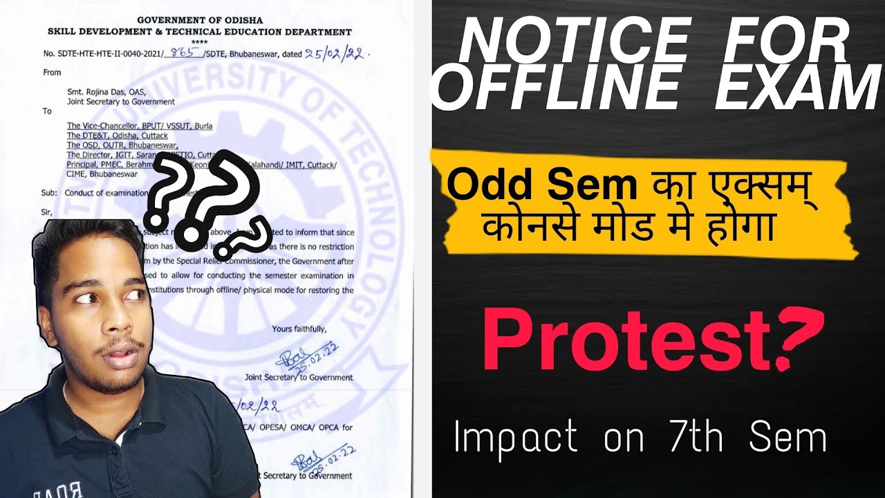 All Exam in OFFLINE Mode||Impact on 7th sem and odd sem||Protest for online exam🔥