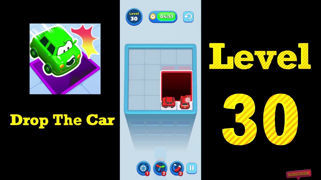 Drop The Car Level 30 Walkthrough 🚗🧩 | Color Drop Puzzle Game Solution | Mini Boss