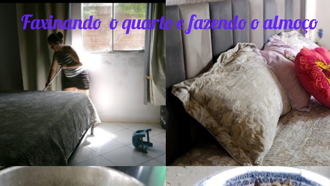 FAXINANDO O QUARTO E FAZENDO O ALMOÇO 