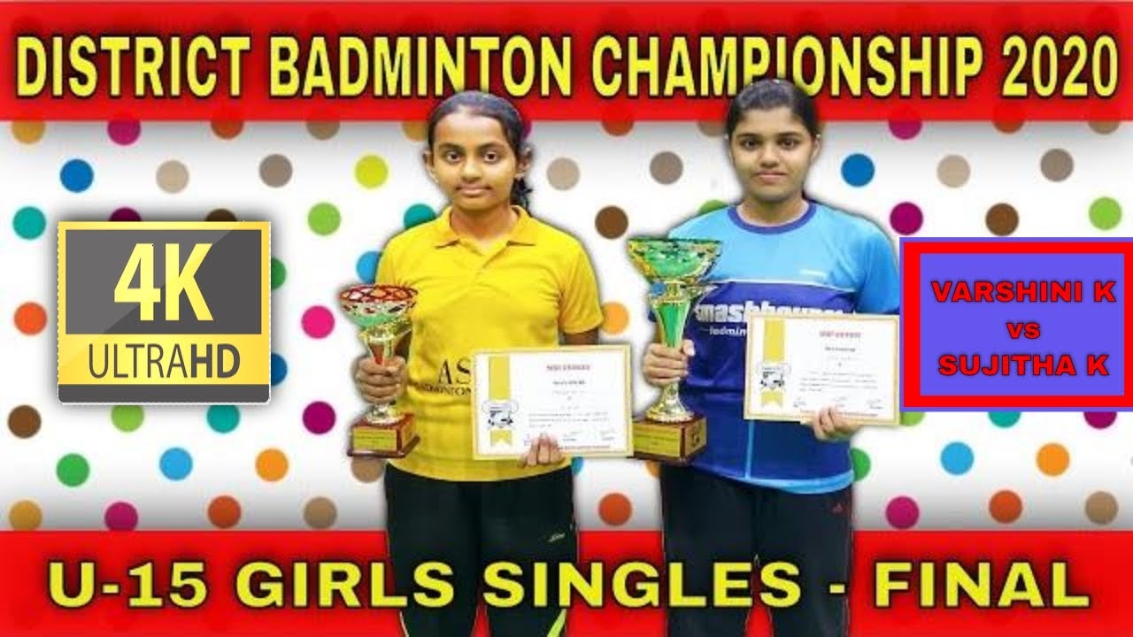 VARSHINI vs SUJITHA - U15 GIRLS FINAL - CHENNAI DISTRICT BADMINTON CHAMPIONSHIP 2020
