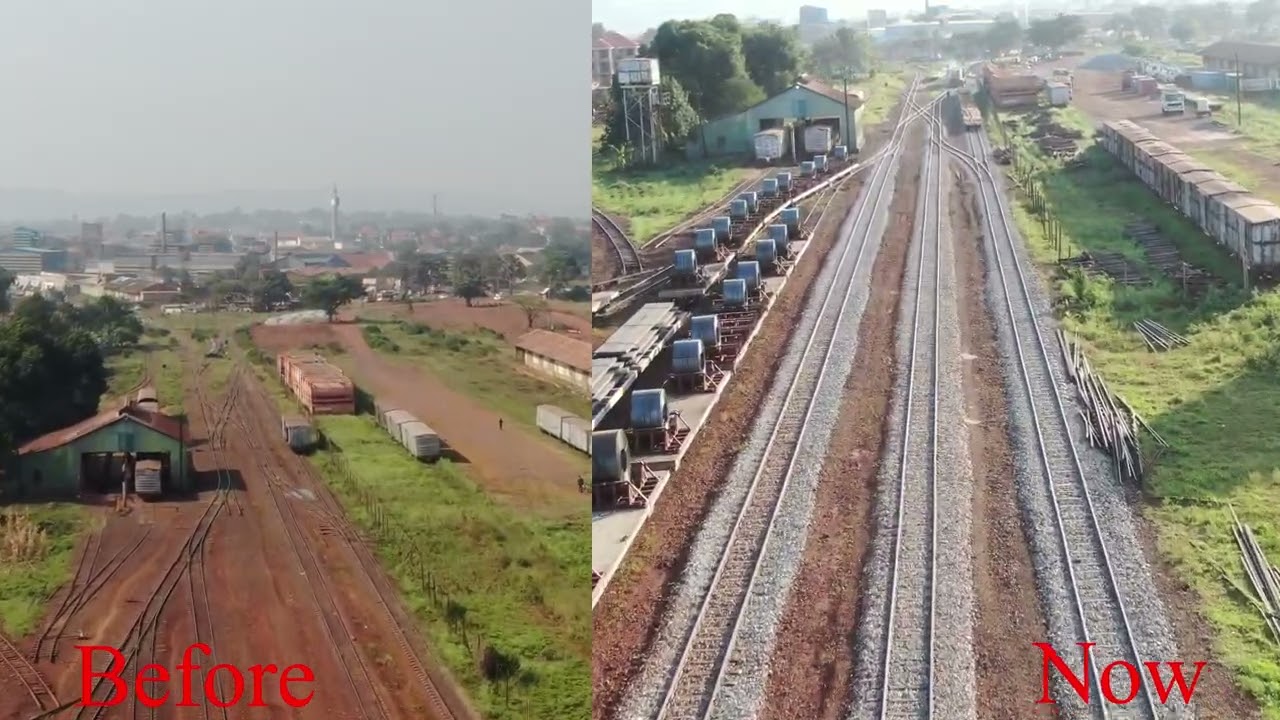 How Uganda's Metre Gauge Railway Was Before and After Construction By CBRC #railway #chinese