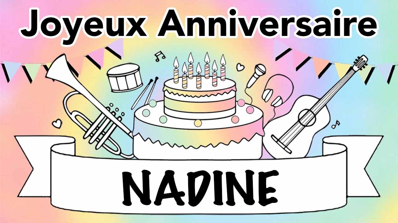 NOUVEAU Joyeux Anniversaire Nadine Guitare Jazz Manouche