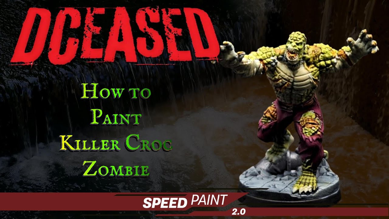Speed Painting Killer Croc from DCEASED!