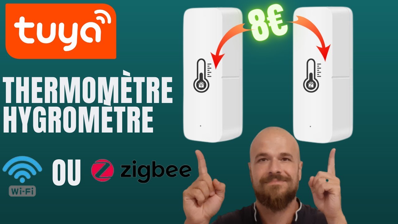 THERMOMETRE HYGROMETRE Tuya WIFI ou ZIGBEE pas cher ! &ccedil;a vaut le coup ?