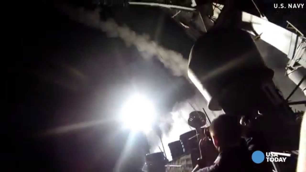 Watch U.S. launch strikes on Islamic State in Syria