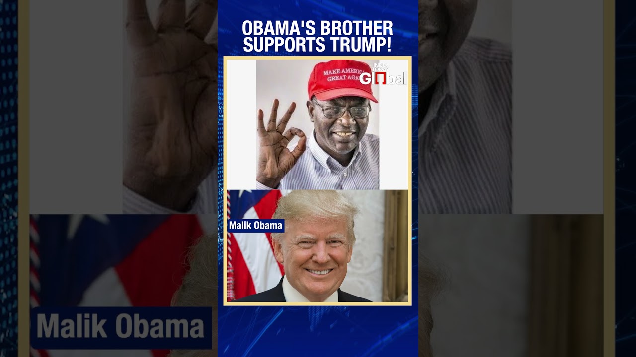 Barack Obama's Half Brother Malik Obama Is Endorsing Donald Trump For 2024 Presidential Election