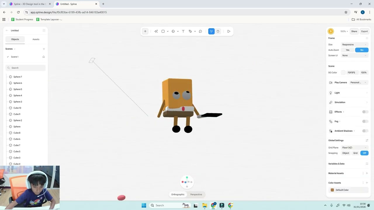 🚀 Amazing! Eric Creates a 3D SpongeBob Model Using Spline