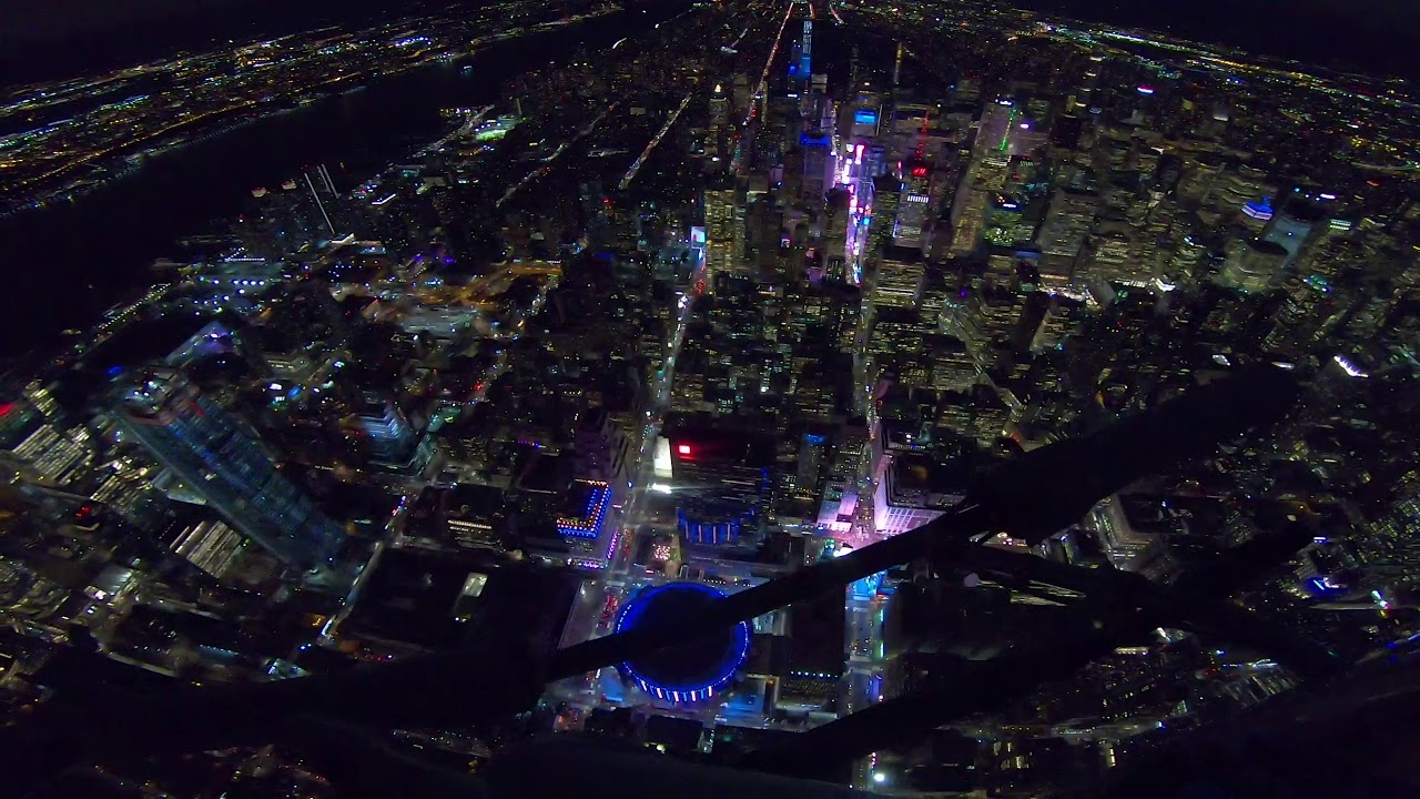 FULL New York City NIGHT Helicopter Flight