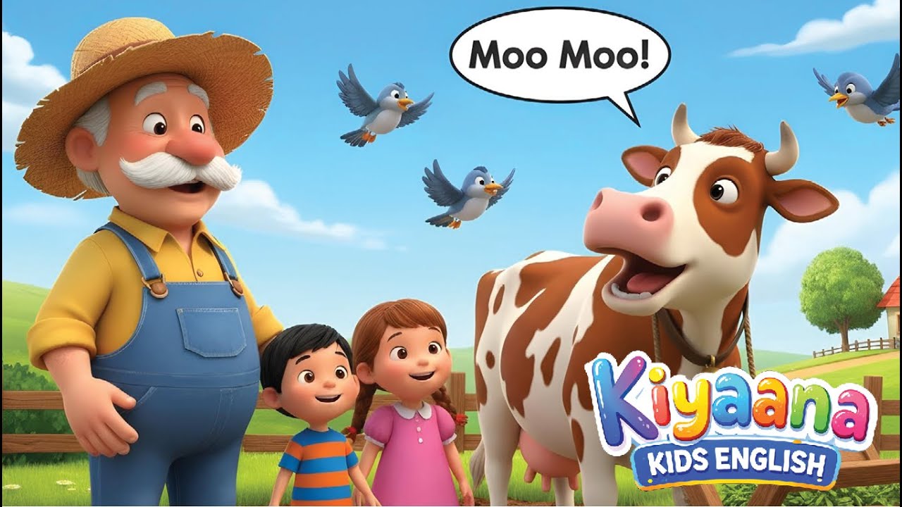 Farmer Ben Has a Little Farm 🐮🐔 | Farm Animals Rhyme for Kids | Kiyaana Kids