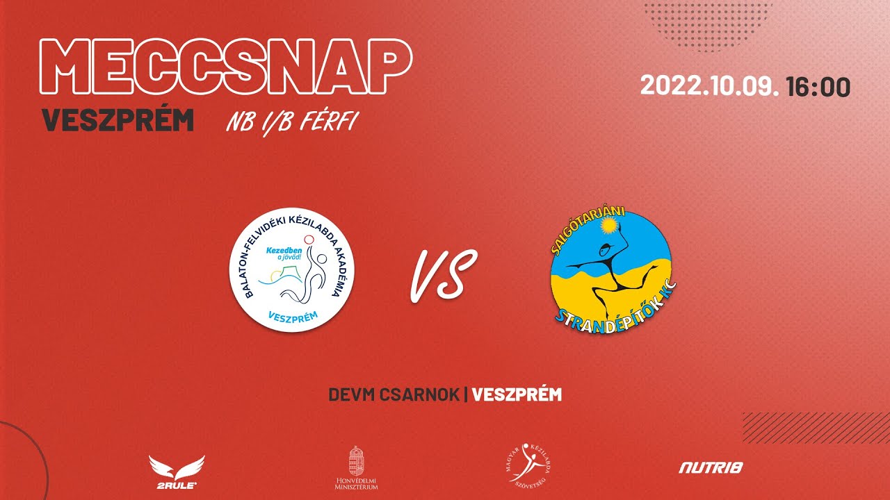 NB I/B F&eacute;rfi | BFKA Veszpr&eacute;m - Cs&eacute;pe Salg&oacute;tarj&aacute;ni SKC | 2022.10.09. 16:00