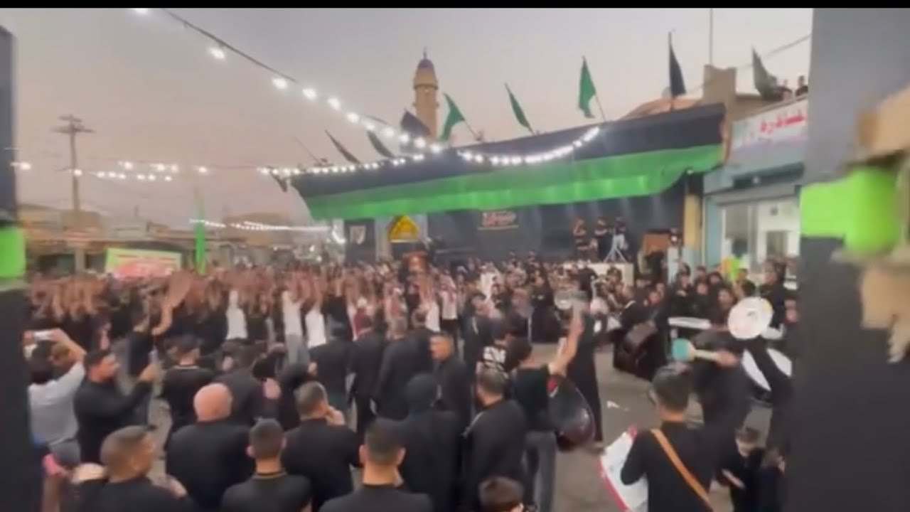 موكب زيد الشهيد ع  هيئه شباب المناذره  يوم 9محرم الحرام 1445هـ