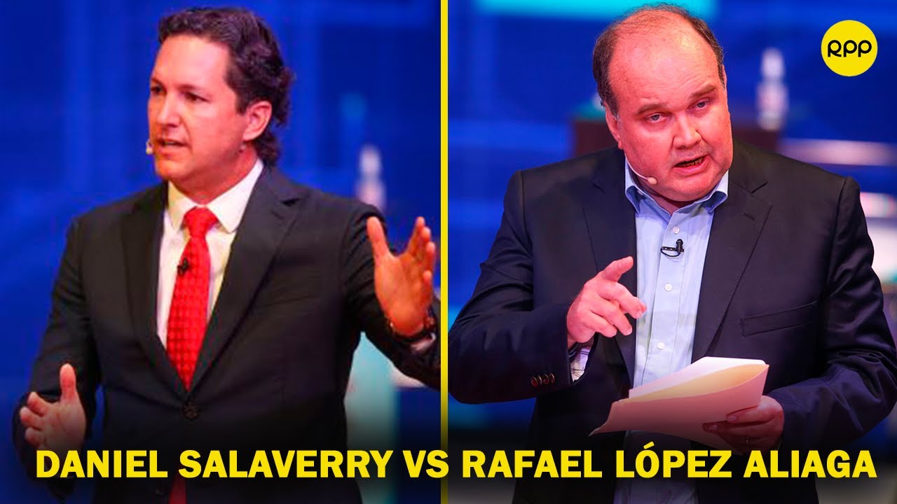 Debate presidencial del JNE: Daniel Salaverry y Rafael López Aliaga debaten sobre la corrupción