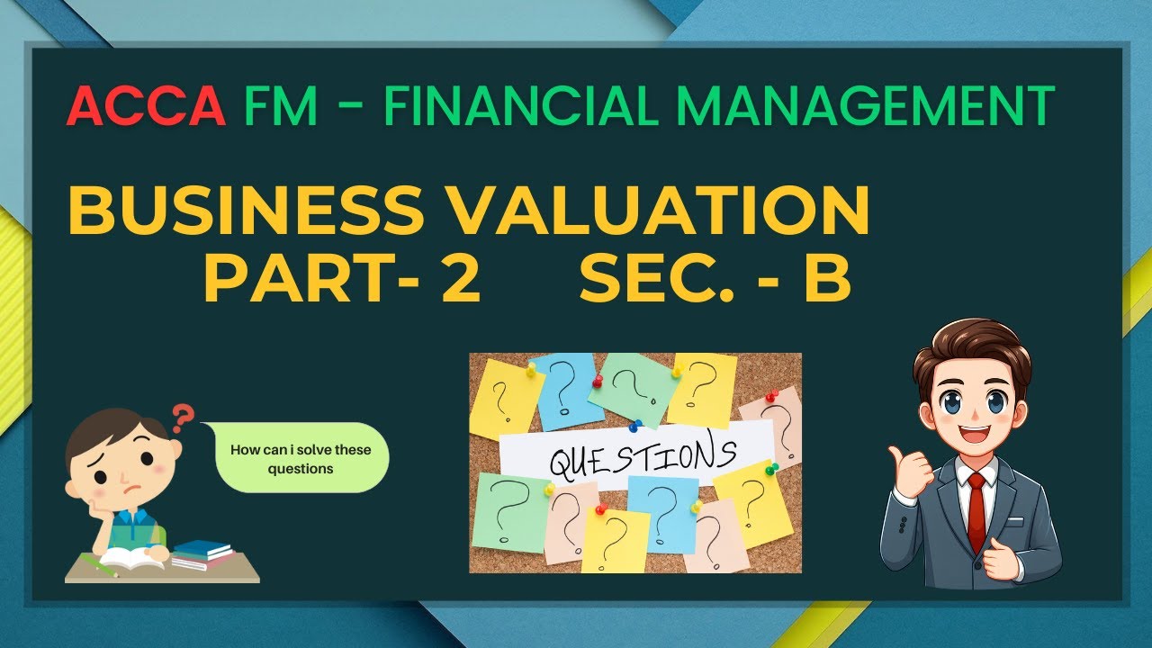 ACCA FM | Business Valuation | Exam Kit Solution | Part - 2 | Sec - B Type Question