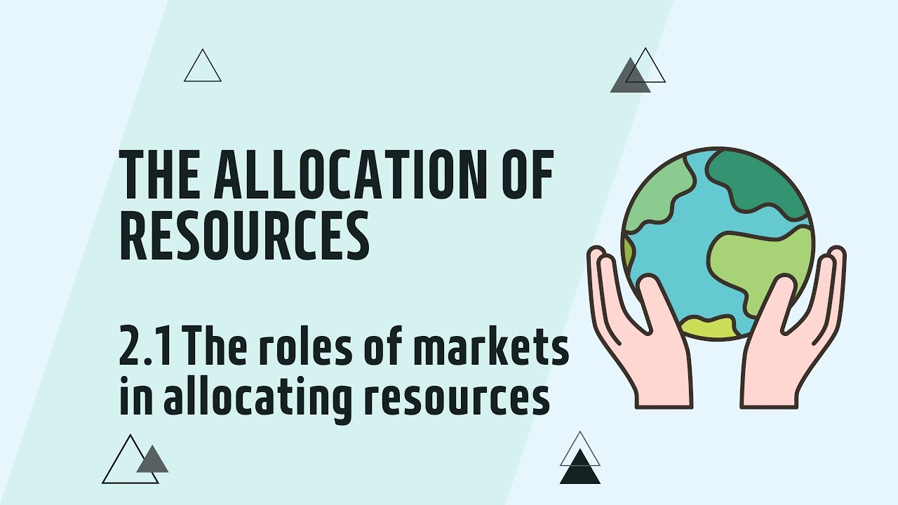 IGCSE Economics Chapter 2.1 The role of markets in allocating resources (Updated for 2027 syllabus))