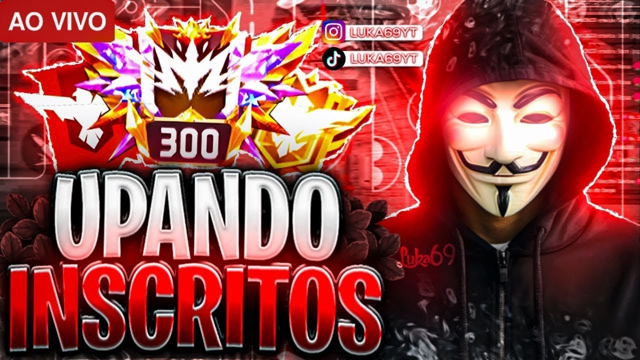 ZUNI AO VIVO - UPANDO INACRITOS = CODIGUINS, BORA JOGAR FREE FIRE?