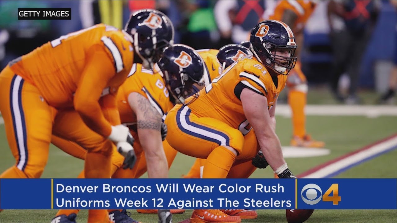 Broncos Will Wear Color Rush Uniforms In Week 12 Vs. Steelers