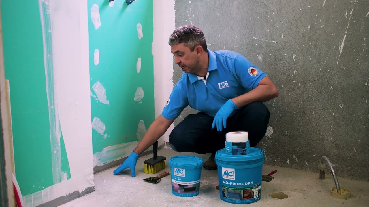 Impermeabilizando Banheiro, Sacada, Cozinha e Lavanderia de forma Rápida ! MC PROOF DF9